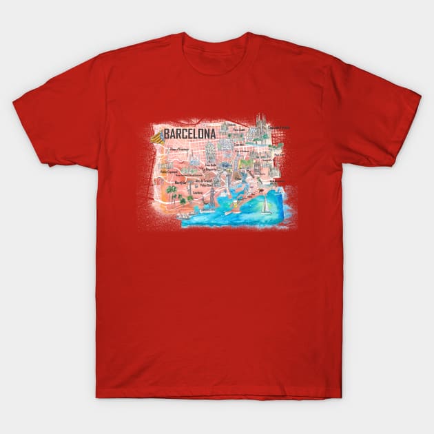 Barcelona, Catalonia T-Shirt by artshop77